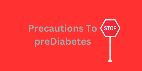 A banner explaining how to stop prediabetes