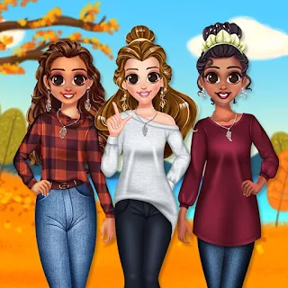 BFFs Attractive Autumn jogo de vestir e maquiar