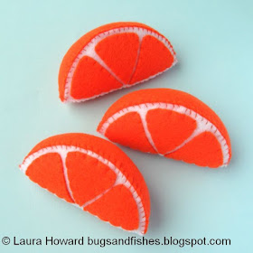 felt orange slices