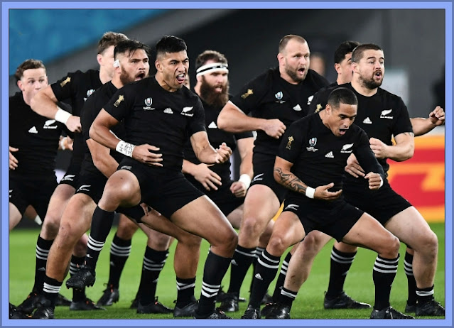 All Blacks Rugby Team Doing 'The Haka'