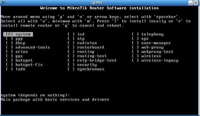 Instalasi Router OS Mikrotik