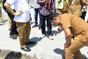 Walikota Andrei Angouw Cek Perbaikan Trotoar dan Drainase di Boulevard 