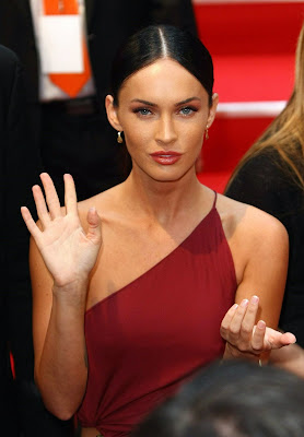 Megan Fox in an exceptionally sexy red dress