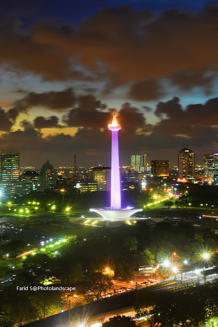 tips memotret dari atap gedung, landscape, foto malam hari