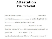 Exemple De Lettre De Demande Dattestation De Travail