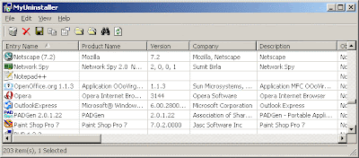 Uninstall programs with MyUninstaller