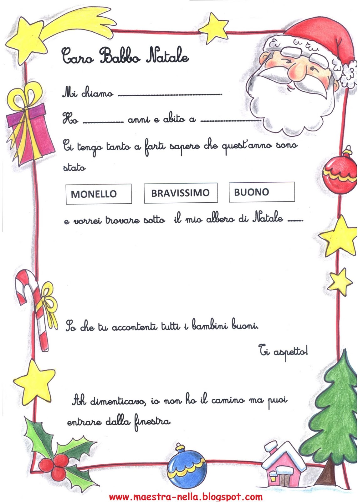 maestra Nella: lettera per Babbo Natale