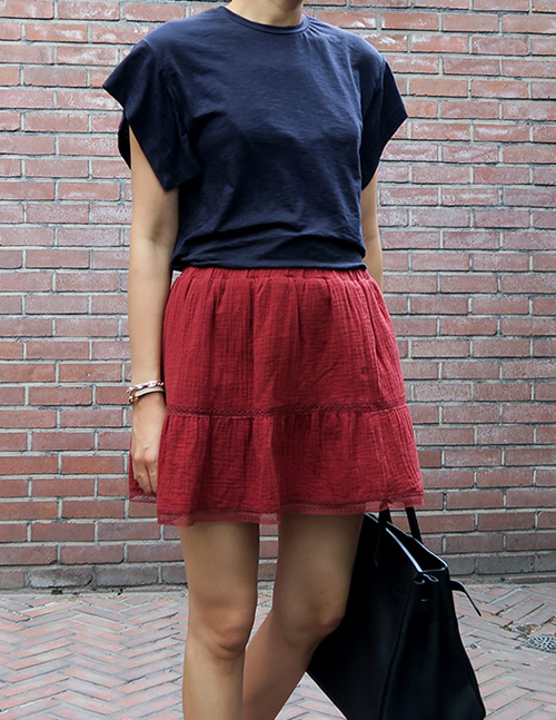  Lace Tiered Skirt