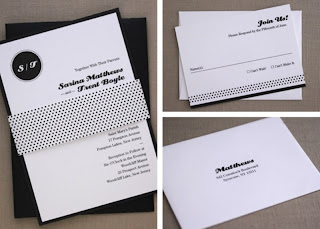 white wedding invitation card