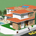 Modern mediterranean home exterior design idea.