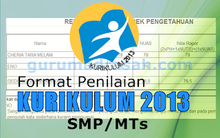 format penilaian k 13