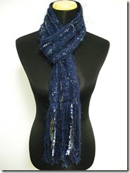 blue scarf