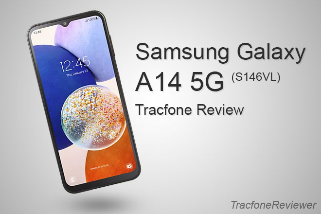 Samsung Galaxy A14 6.6 FHD+ 5G Tracfone w/1500 Min/Text/Data/365 Days -  21036578