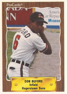 Don Buford 1990 Hagerstown Suns card