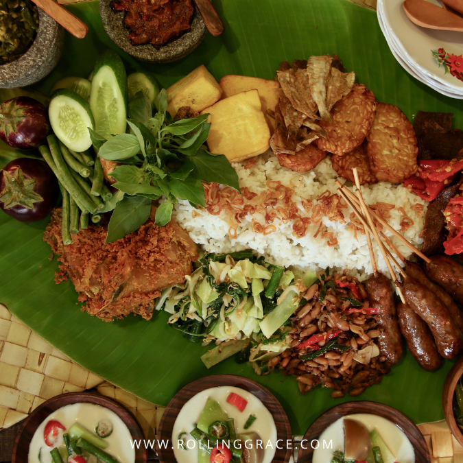 Rijsttafel in bali