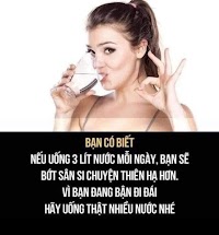 Uống nước nhiều giúp bớt...sân si 😂