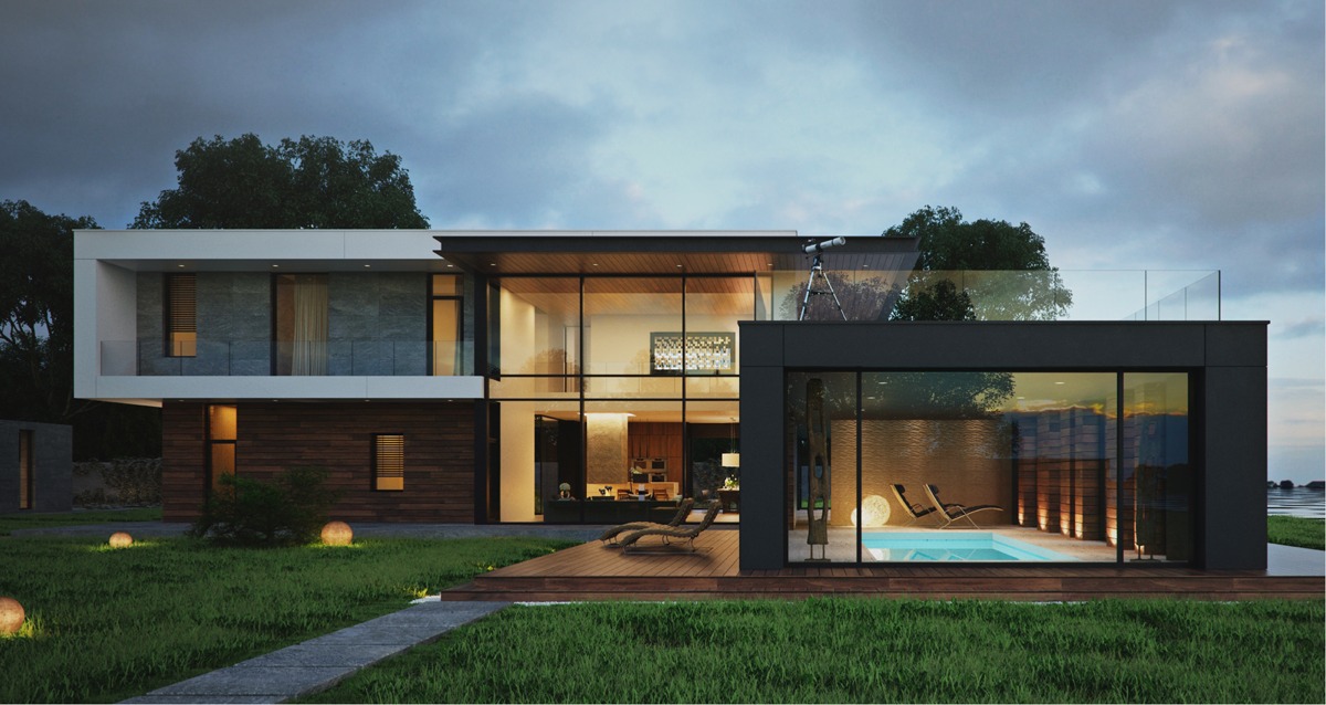 43 Desain  Rumah  Modern Eksterior  Minimalis 