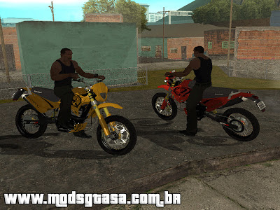 Sundown STX Motard 200cc para GTA San Andreas