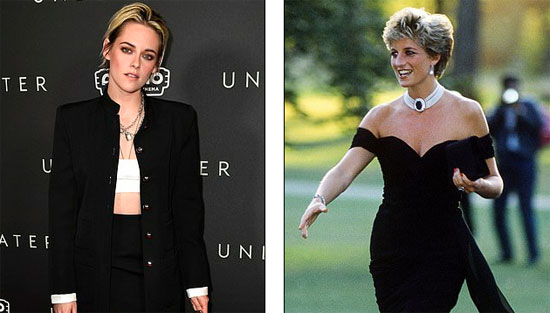 Kristen Stewart x New photos from behind the scenes filming the role of Princess Diana in her movie Spencer