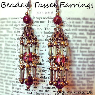 beaded tassel earring tutorial