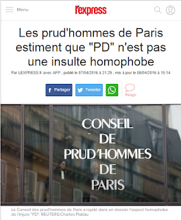 Les prud'hommes de Paris estiment que "PD" n'est pas une insulte homophobe