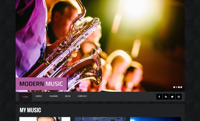 Modern Music - Entertainment Bootstrap Responsive Template