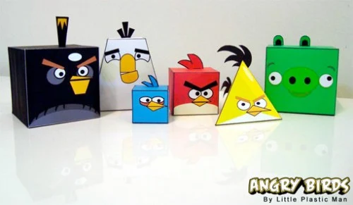 Cajas de Angry Birds. Imprimibles. 