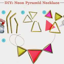 Manualidades de Reciclaje -  Hermoso Collar en forma de piramide