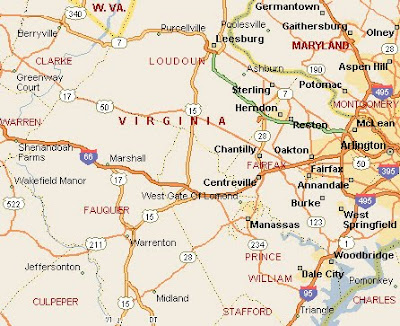 Northern Virginia map