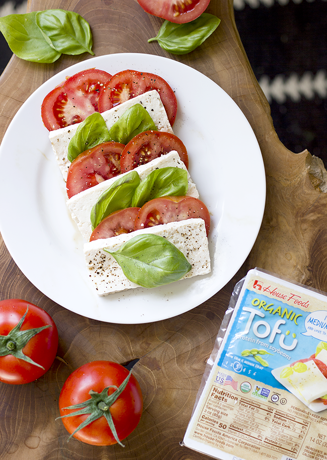 Tofu Caprese Salad