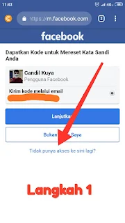 Cara pulihkan akun Facebook