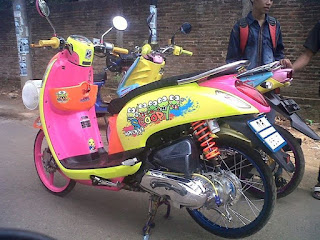 Modifikasi Motor Honda Scoopy Mothai