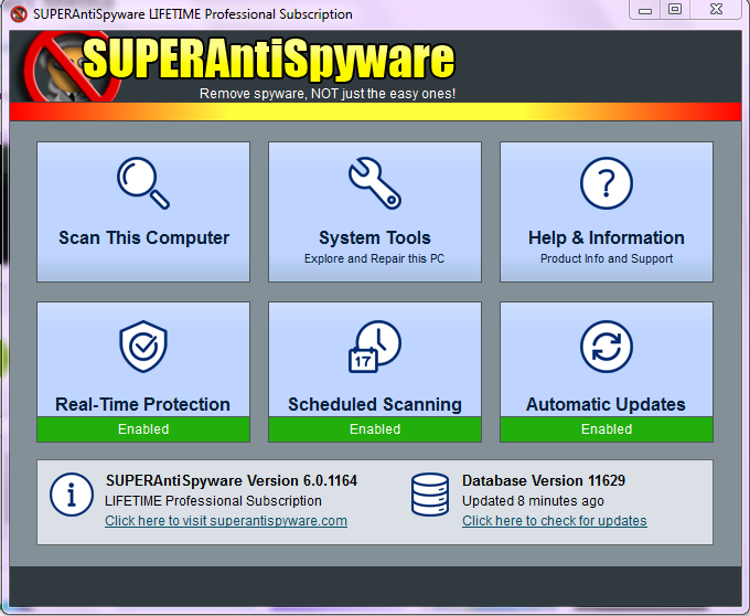 SuperAntiSpyware Professional Lifetime Subscription Serial Key Free Download