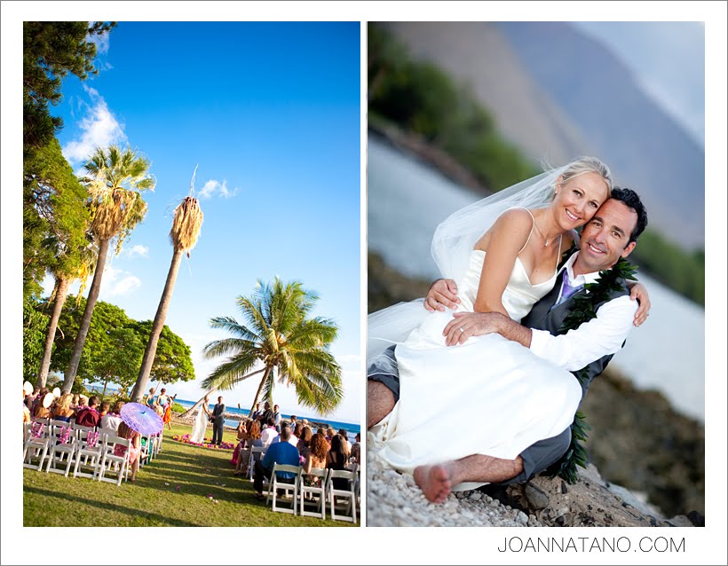  their union at an outdoor reception at Olowalu Plantation House
