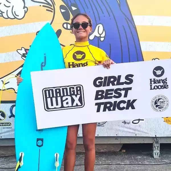 Natália Gerena brilha no brilha no Circuito Paulista Hangloose Surf Attac, maior torneio de base do surfe nacional