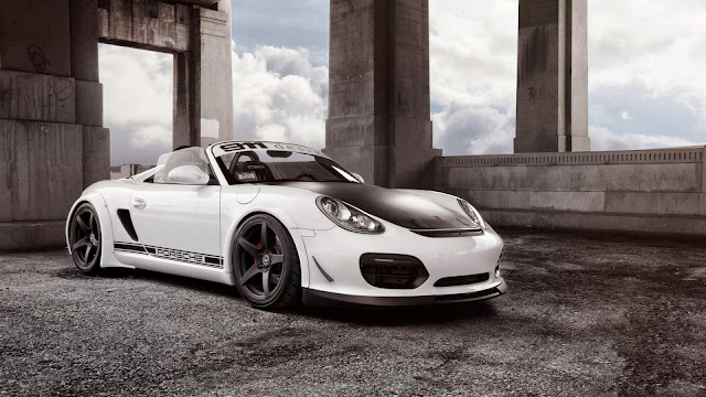 Convertible Porsche Boxster Spyder tuning Car