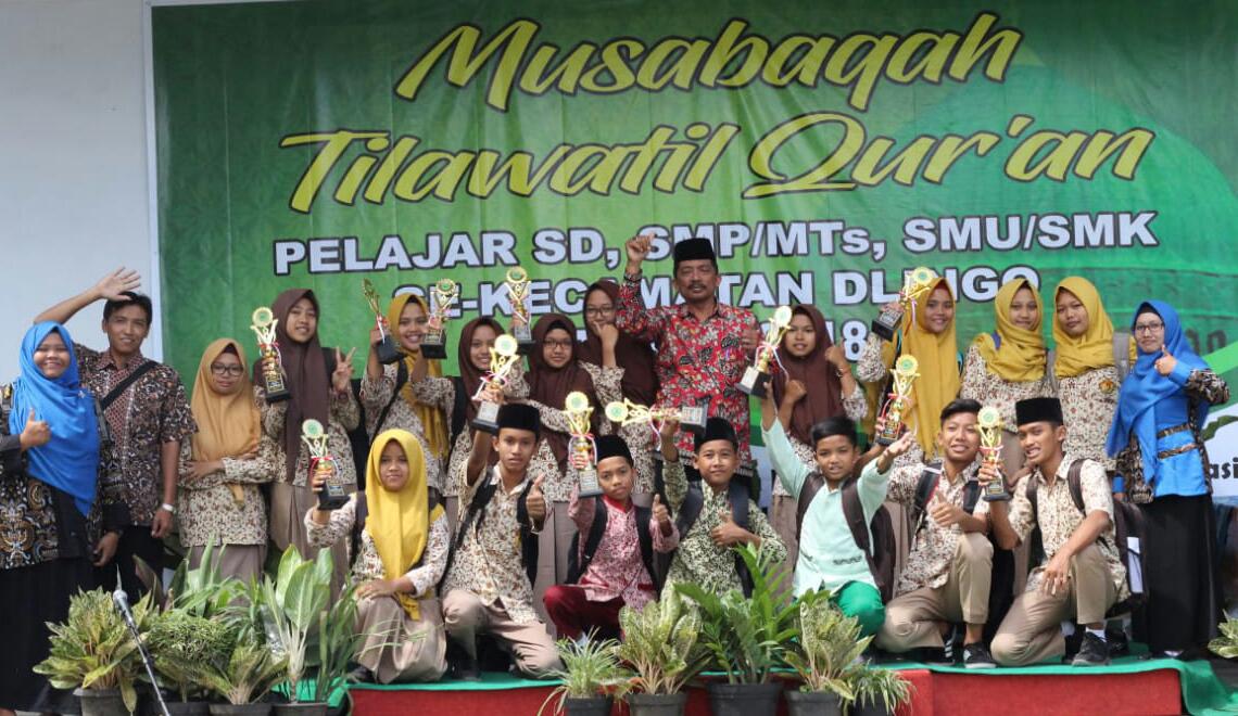 MTQ Pelajar : Kafilah SMP 2 Dlingo pada MTQ Pelajar Kec. Dlingo 2018