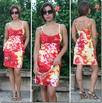 moda de novela vestido floral estilo dora - 02