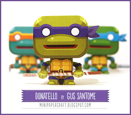 TMNT Mini Donatello Paper Toy