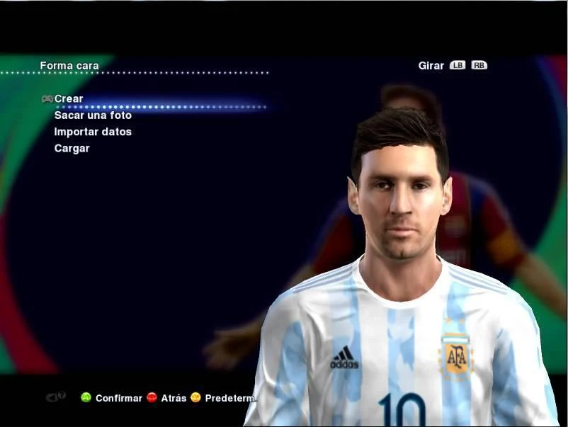 Leo Messi Face For PES 2013