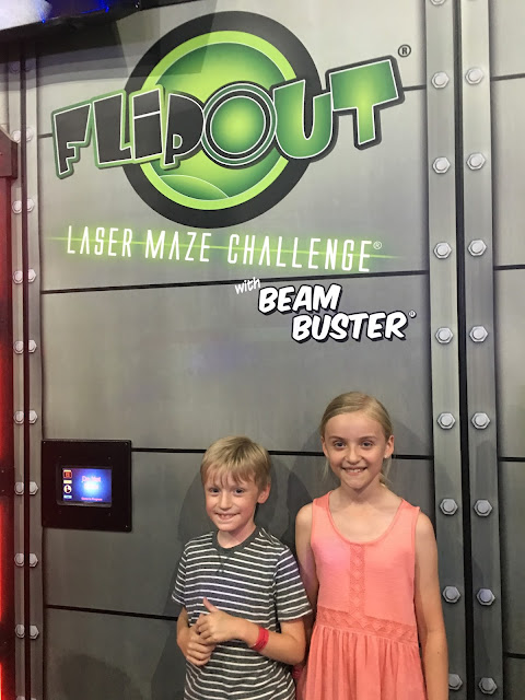 laser maze at Flip Out Brent Cross