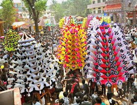 kavadi attam is the major attraction in the celebrations of thaipooyam/ thaipusam