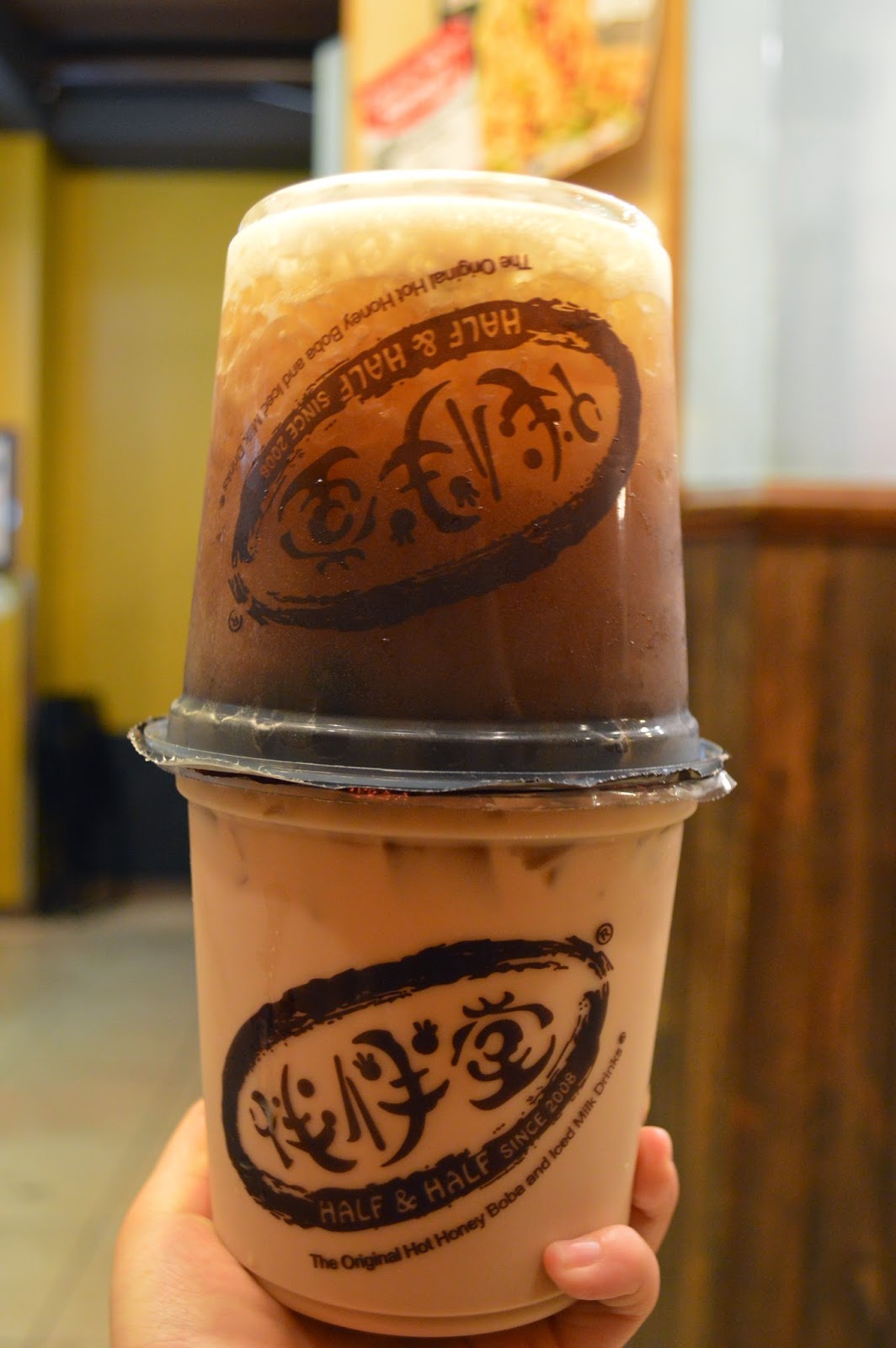 I Love Boba That Doesn T Fit My Cup Holder Half Half Monterey Park Eat With Hop