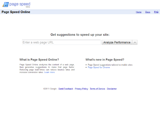 Page Speed ahora es un servicio online