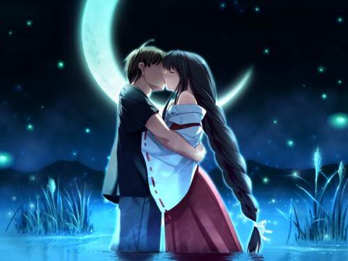 anime lovers hugging. anime love kiss. cute anime