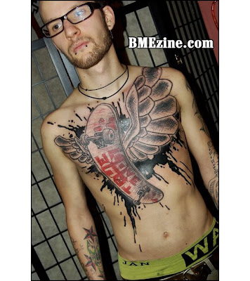heart tattoos for men on chest. dresses chest tattoos for men.