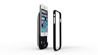 Best Holiday Gift: MiO Case for iPhone 6/6s. Battery Charger Case with Retractable Headphones Built-in. 3,500 mAh.. In Black