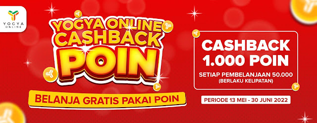 Belanja Di Yogya Online Dapat Cashback 1000 Poin (s.d 30 Juni 2022)