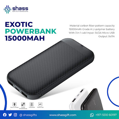 Power bank  -   Corporate Gift Items in Dubai