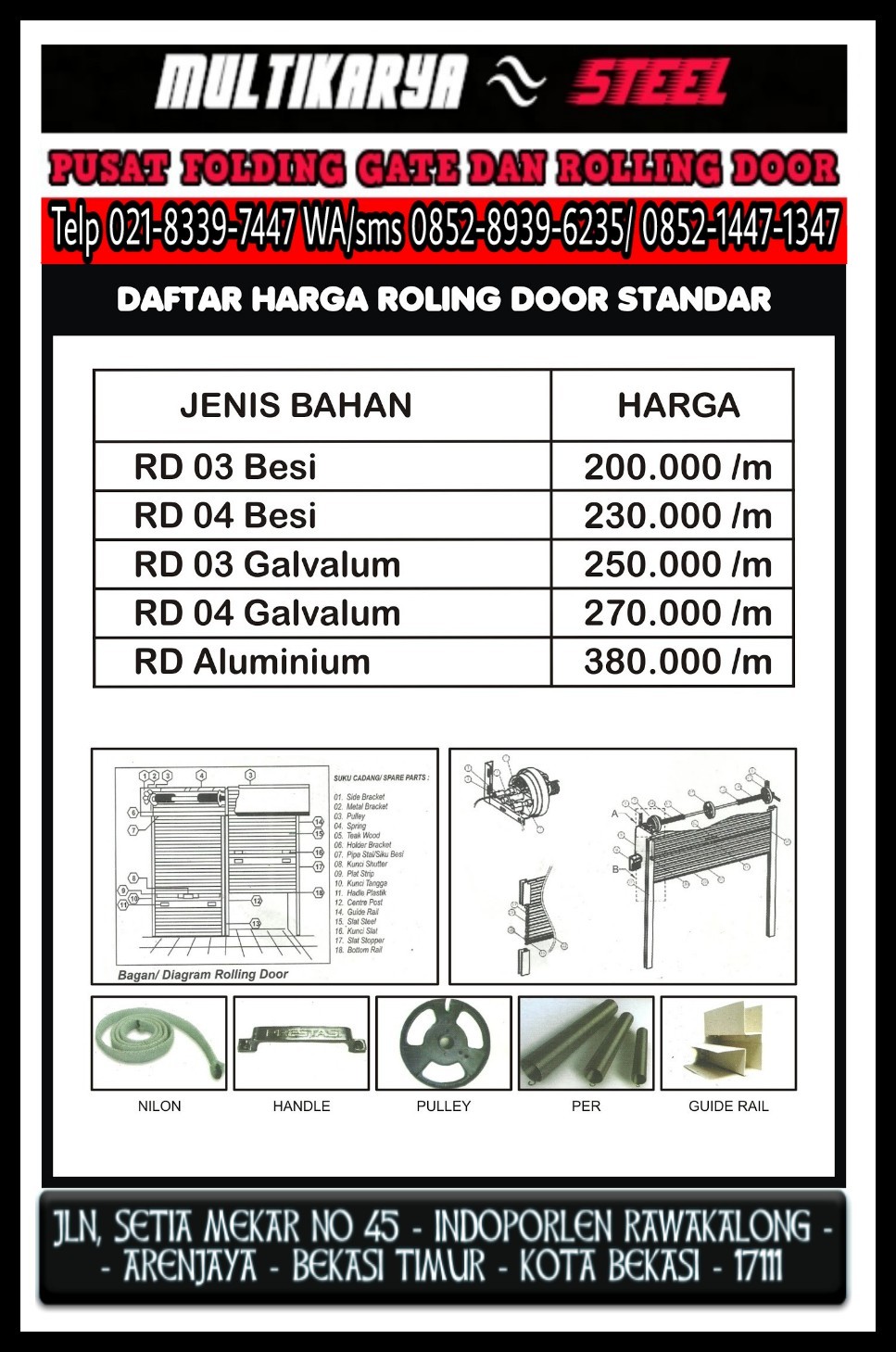 FOLDING GATE BANDUNG MURAH